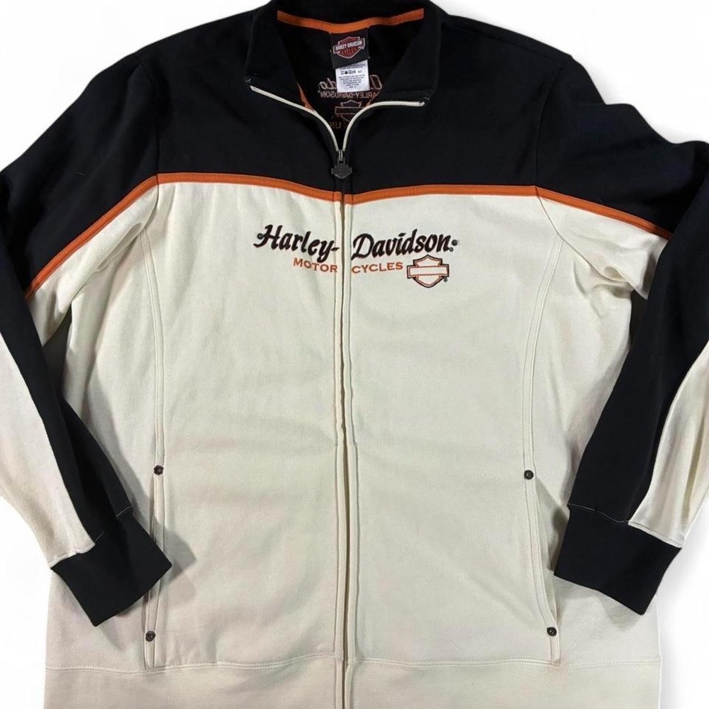 NWOT 2009 Women's Harley Davidson Orlando Colorblock zip up jacket. Size XL